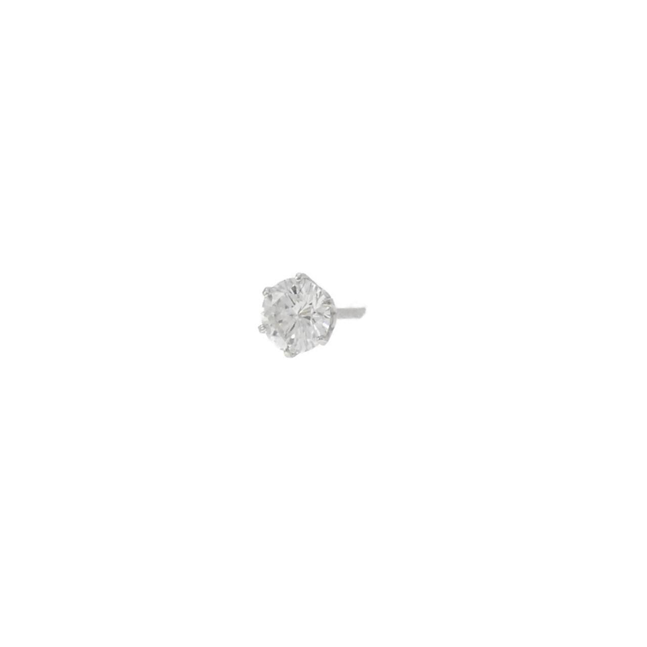 PT900 ソリティア ダイヤモンド ピアス 0.315CT 片耳
