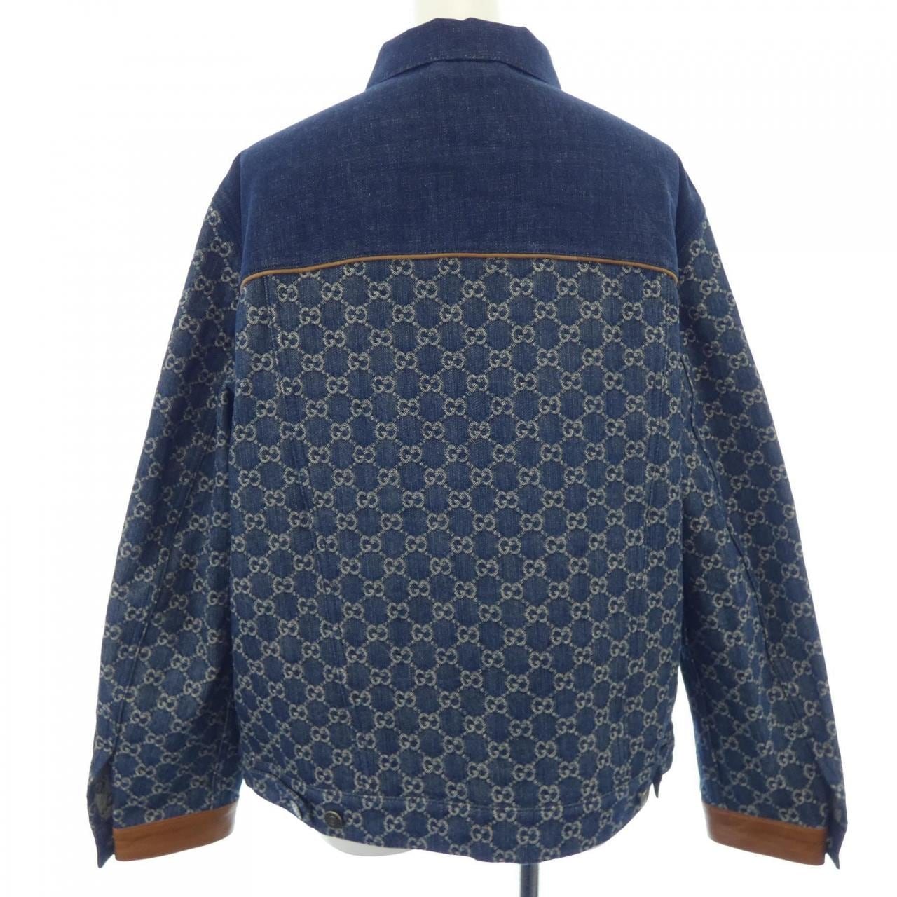 グッチ GUCCI ウォッシュド オーガニックデニム ジャケット 649110 XDBIP デニムジャケット