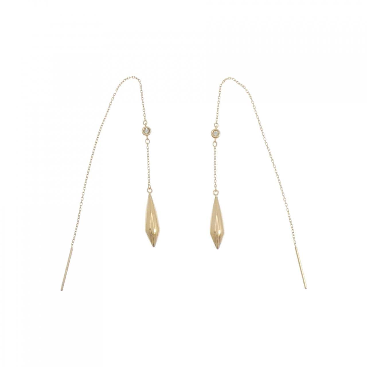 K18YG ダイヤモンド ピアス