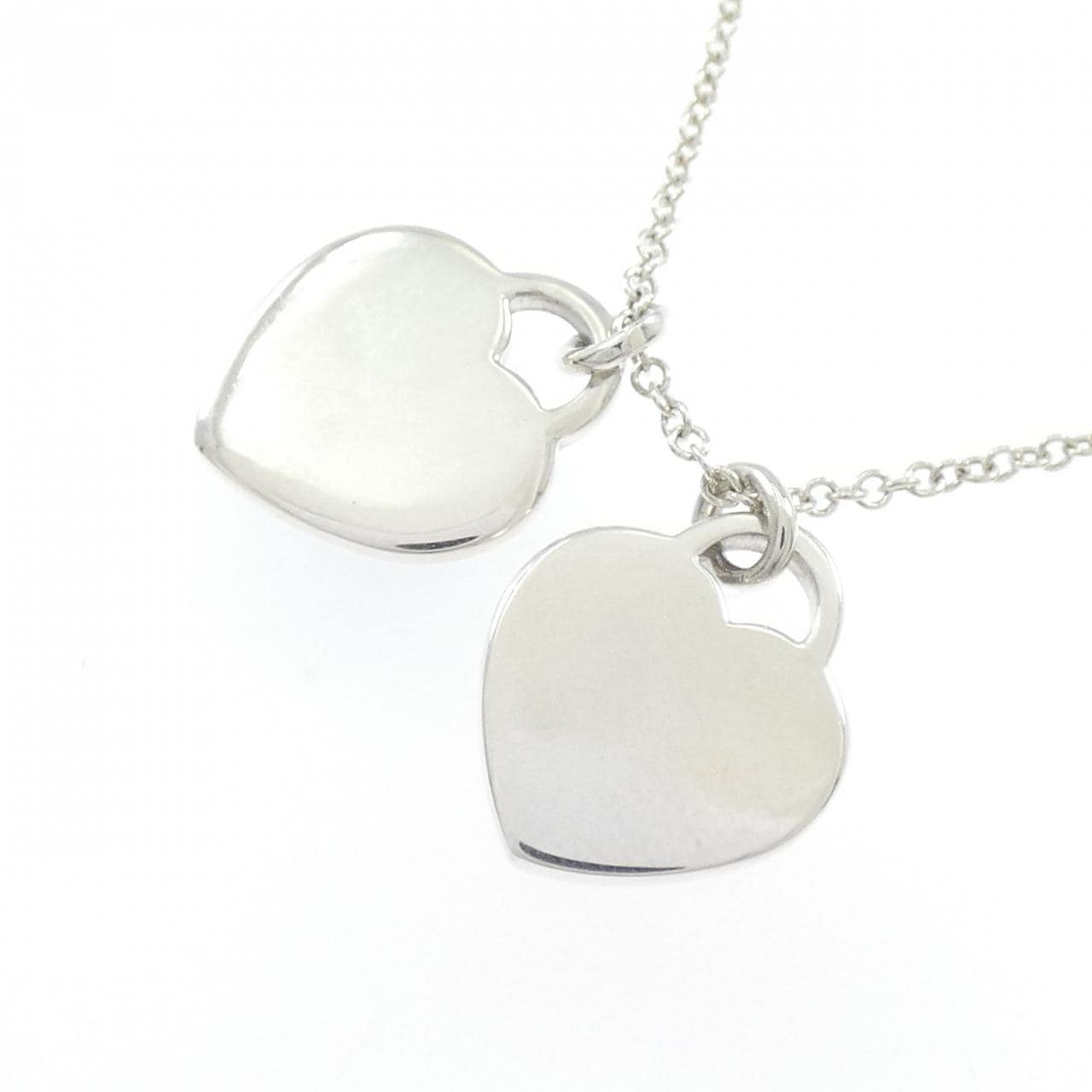 ティファニー リターントゥティファニー ミニ ダブル ハートタグ ネックレス