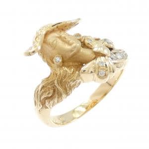 K18YG ダイヤモンド リング 0.16CT