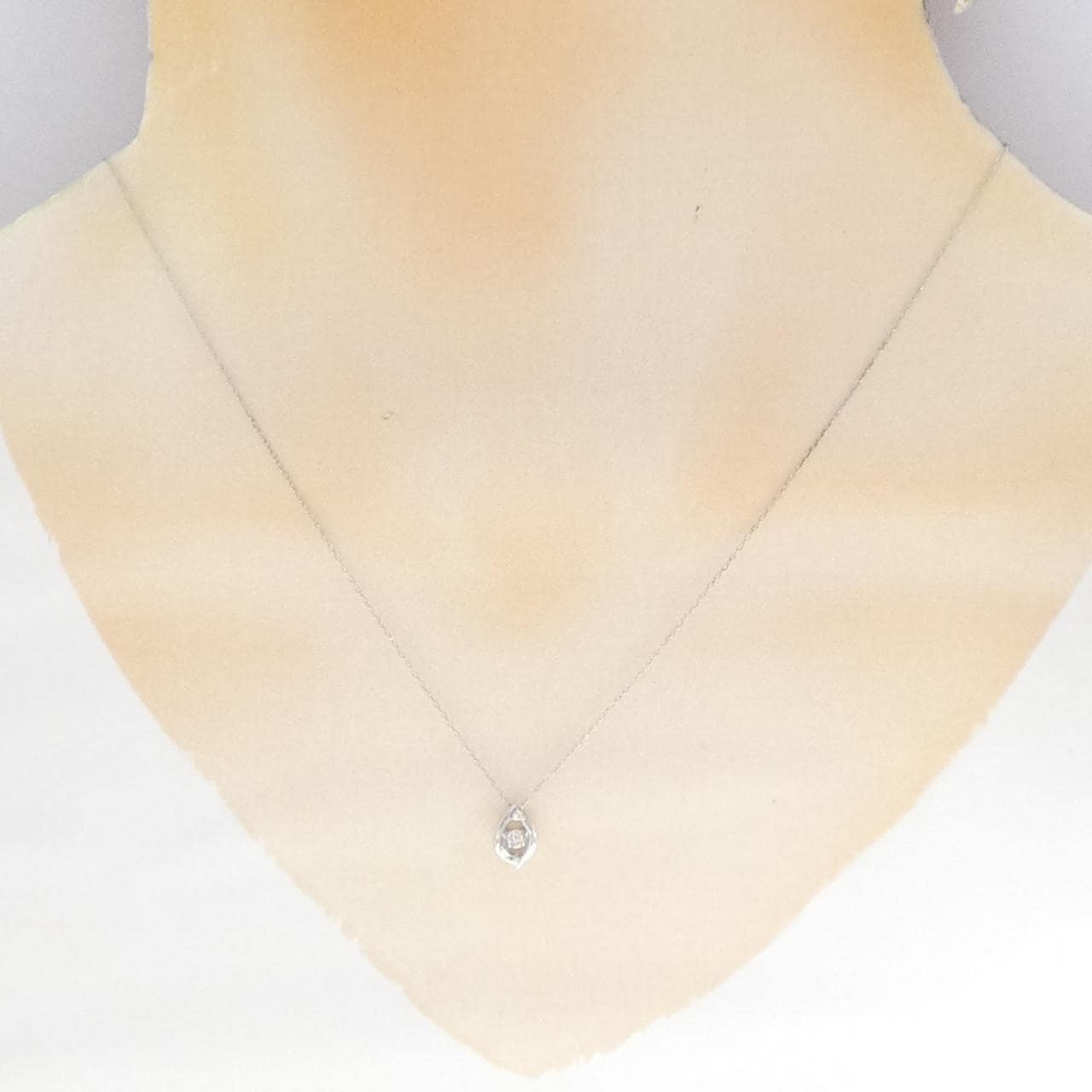 K10WG ダイヤモンド ネックレス 0.05CT