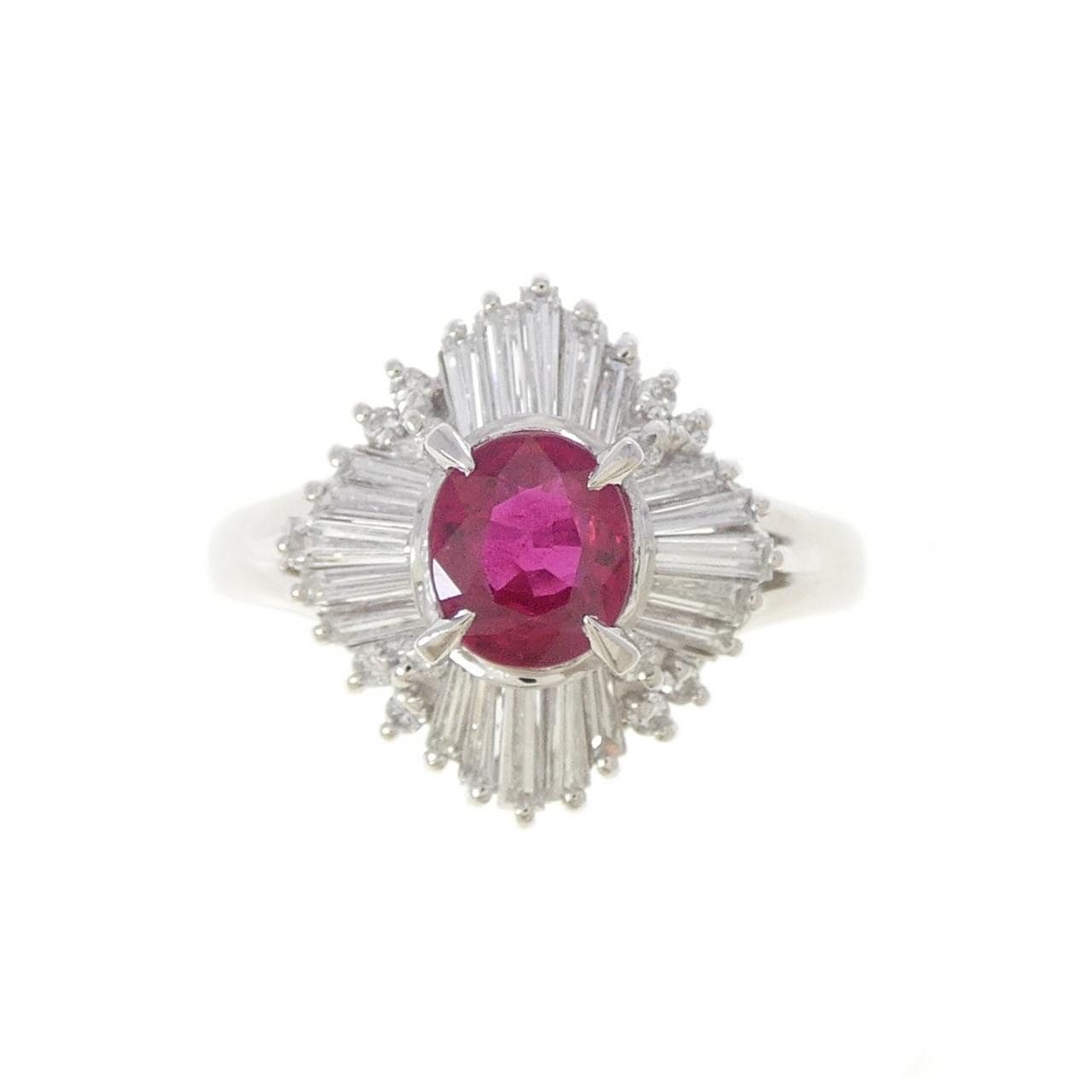 PT900 ルビー リング 0.64CT