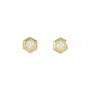 【リメイク】K18YG ダイヤモンド ピアス 0.16CT