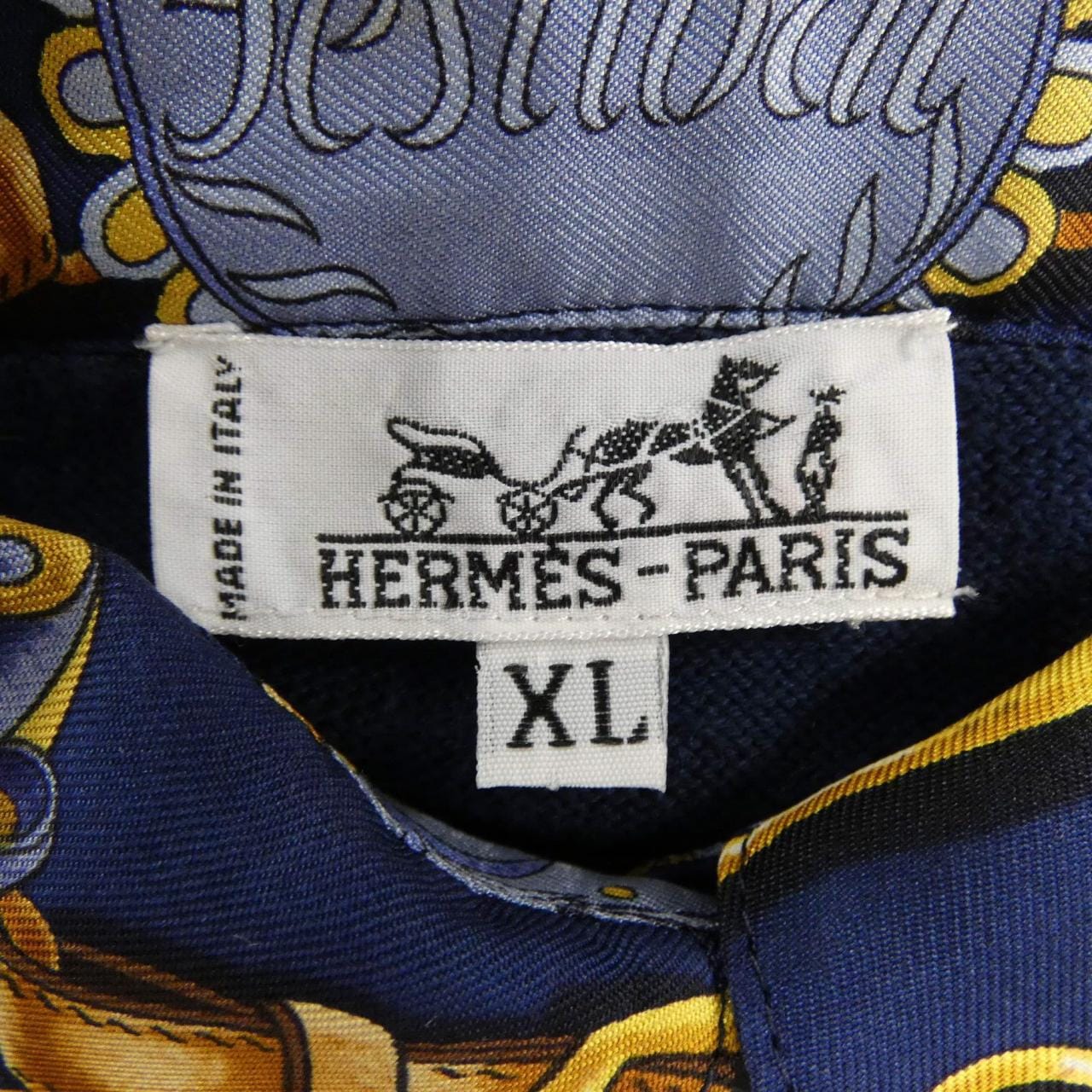 【ヴィンテージ】エルメス HERMES FESTIVAL QUADRI ツイルレーヌ. トップス