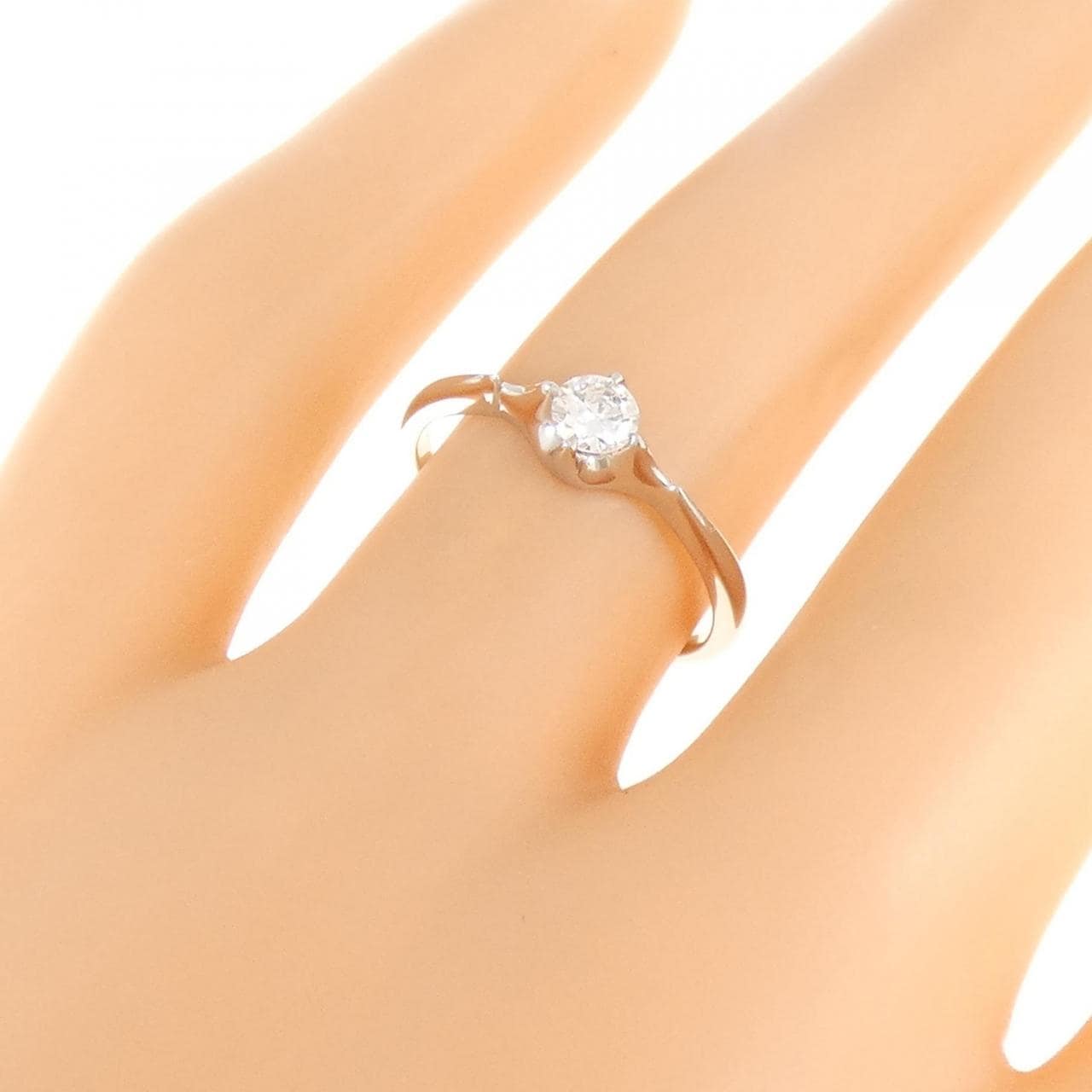 PT900 ソリティア ダイヤモンド リング 0.167CT