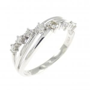 K10WG ダイヤモンド リング 0.15CT