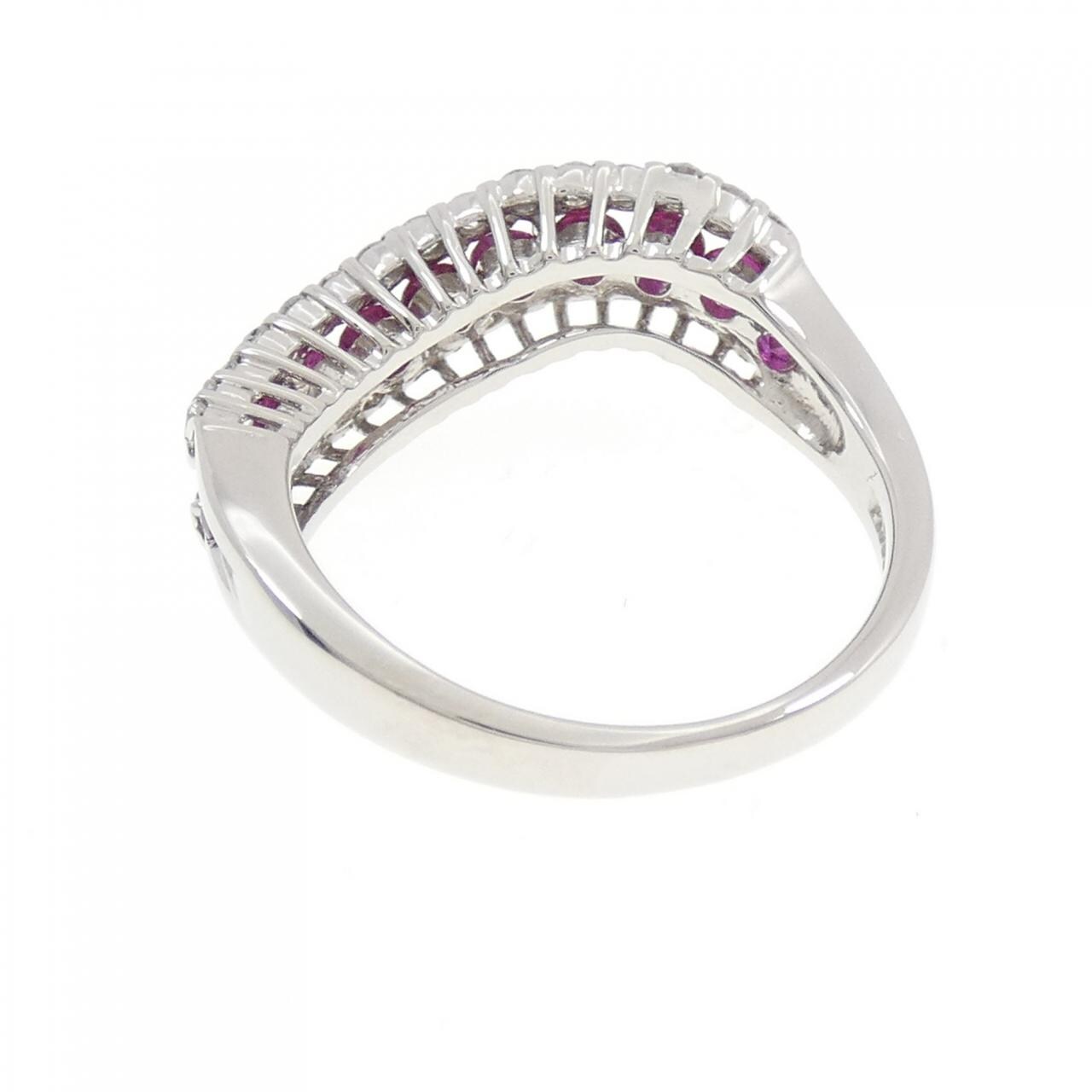 PT900 ルビー リング 0.65CT