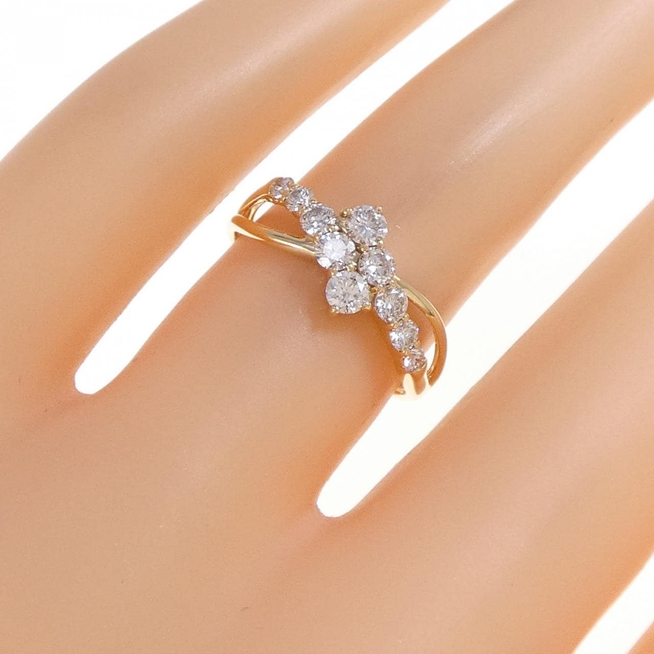 K18YG ダイヤモンド リング 0.50CT