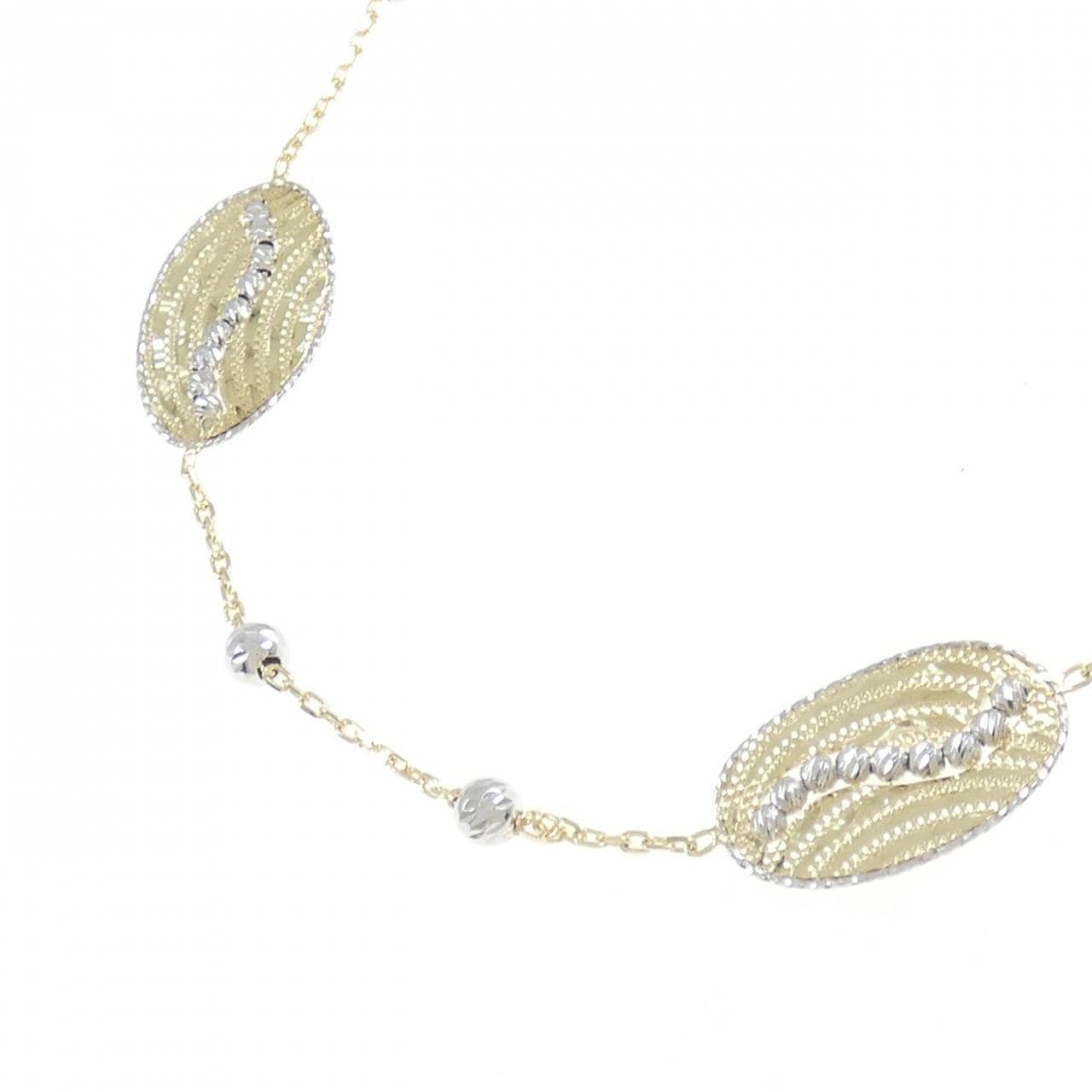 750YG/750WG necklace