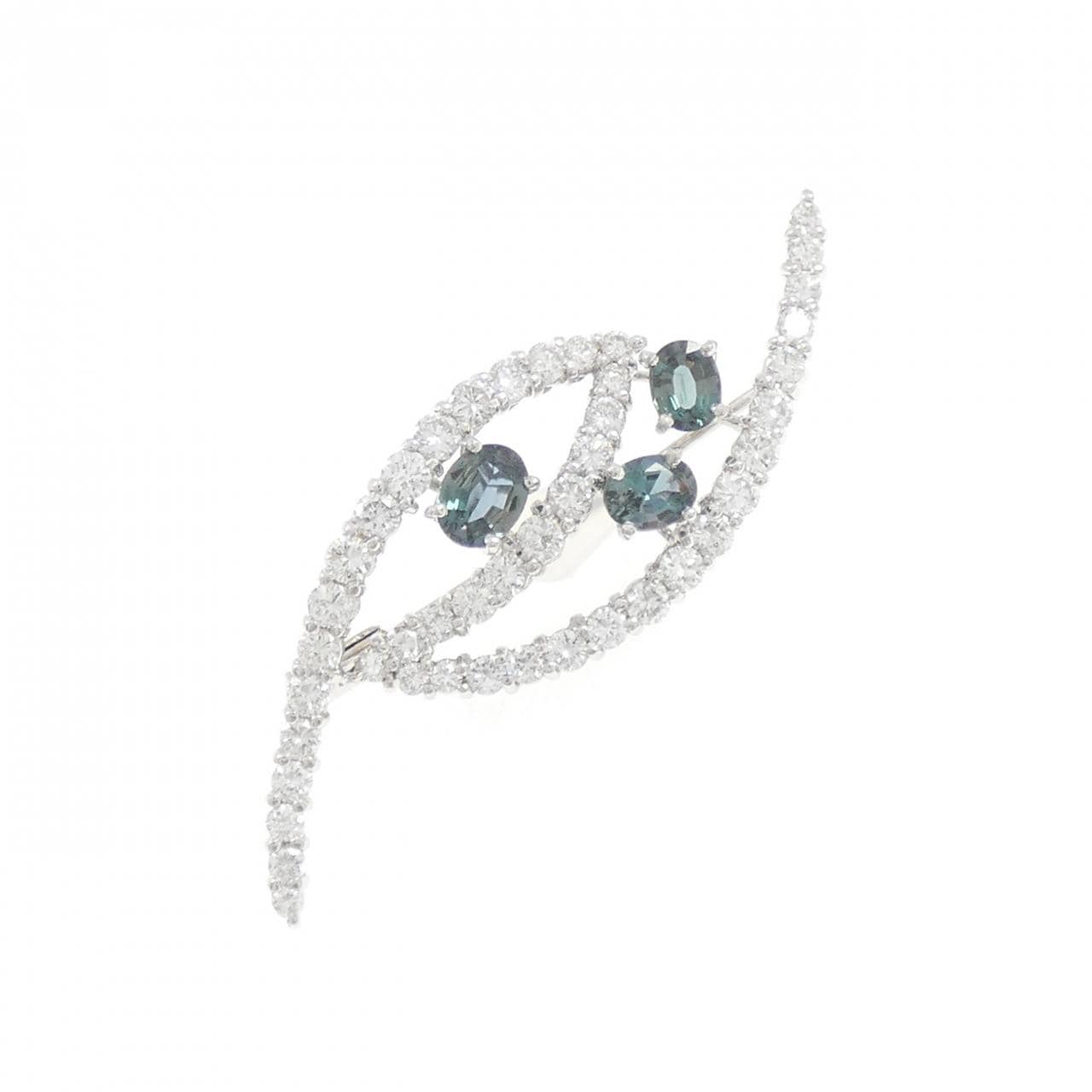 ミキモト アレキサンドライト ブローチ 0.71CT