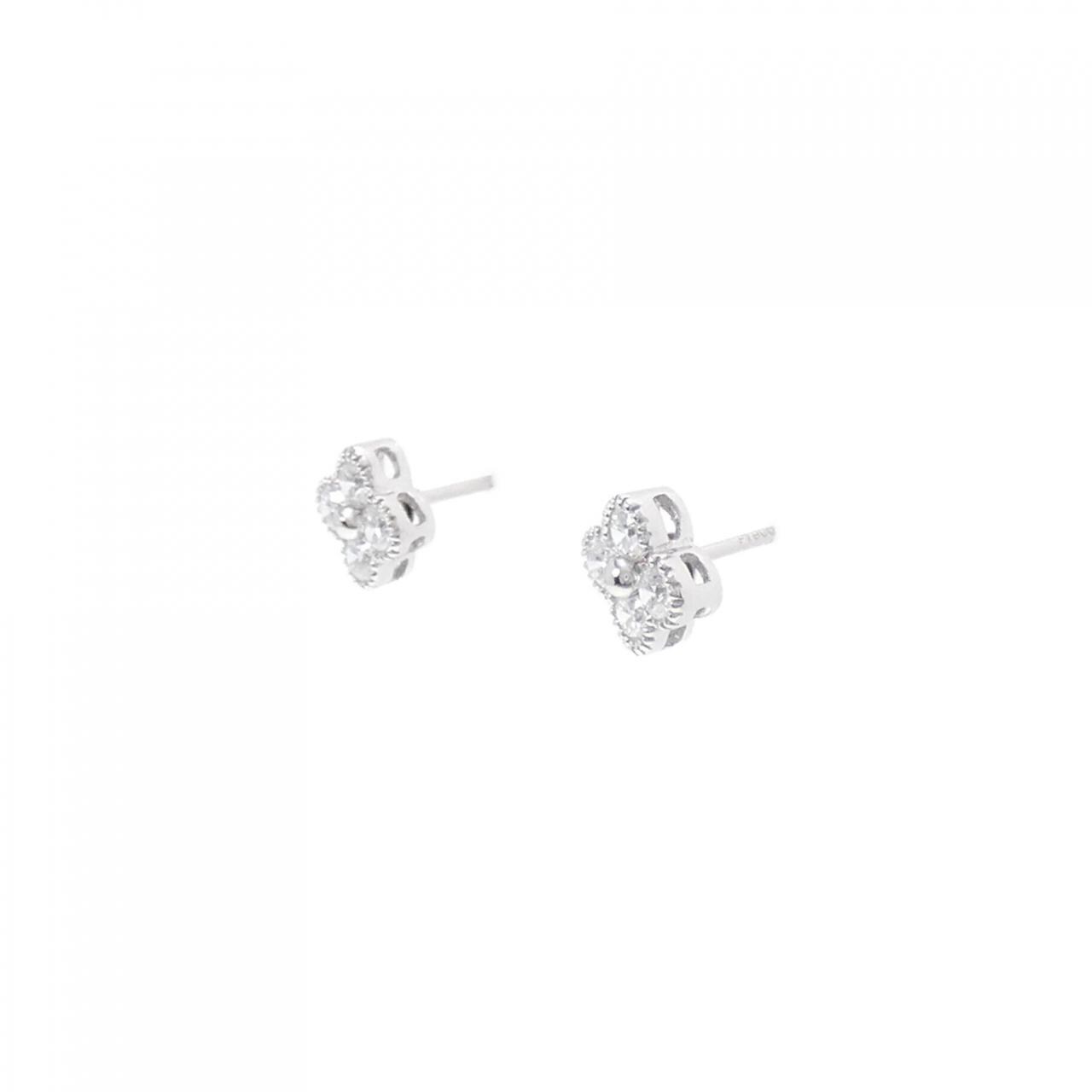 [BRAND NEW] PT flower Diamond earrings 0.506CT