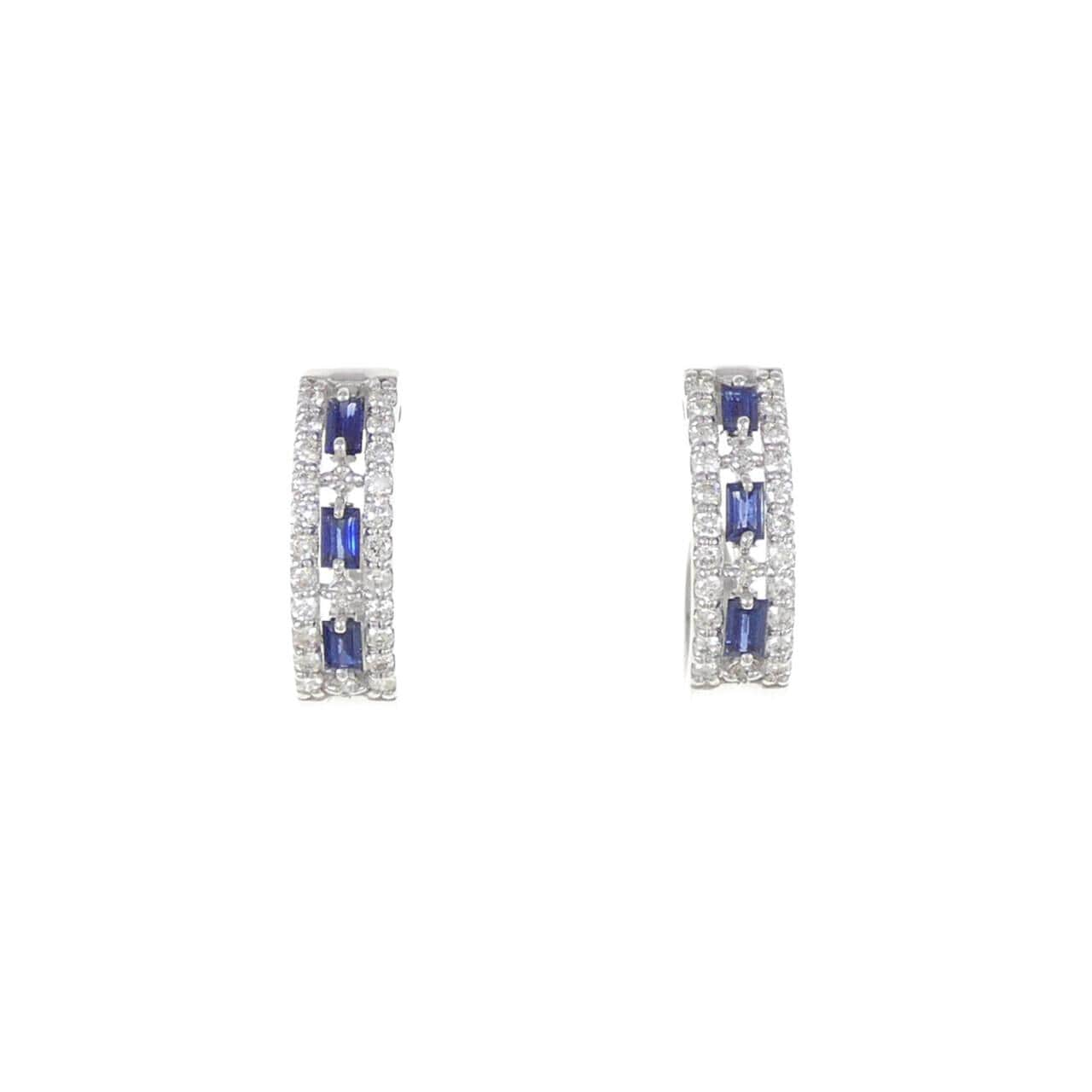 [BRAND NEW] PT Sapphire Earrings 0.28CT