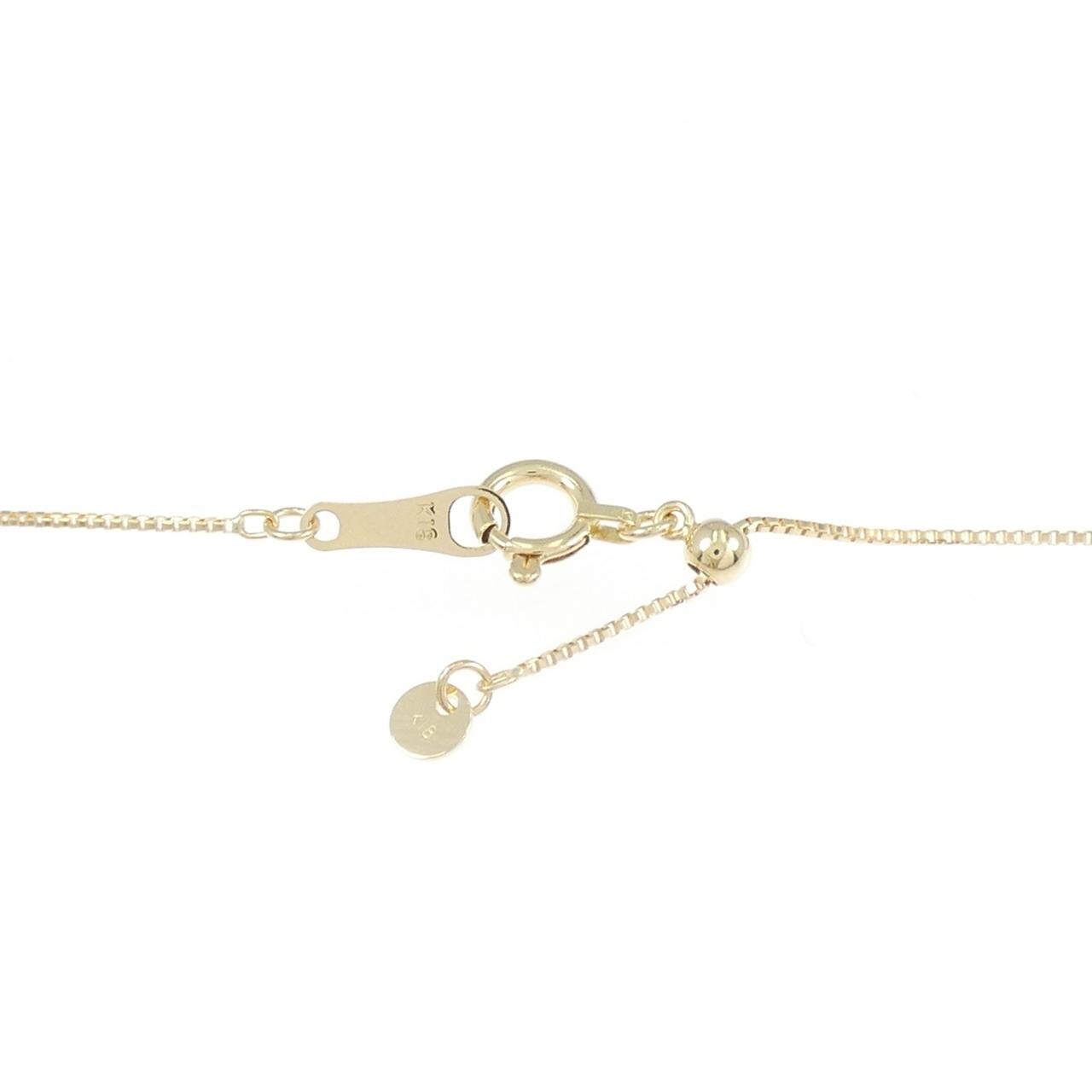K18YG cross necklace
