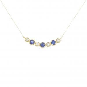 【新品】K18YG サファイヤ ネックレス 0.35CT