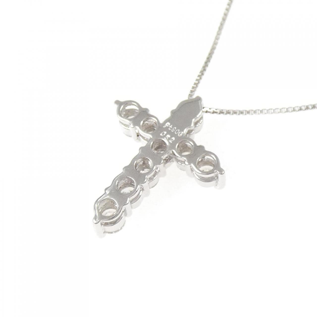 PT900/PT850 クロス ダイヤモンド ネックレス 0.52CT