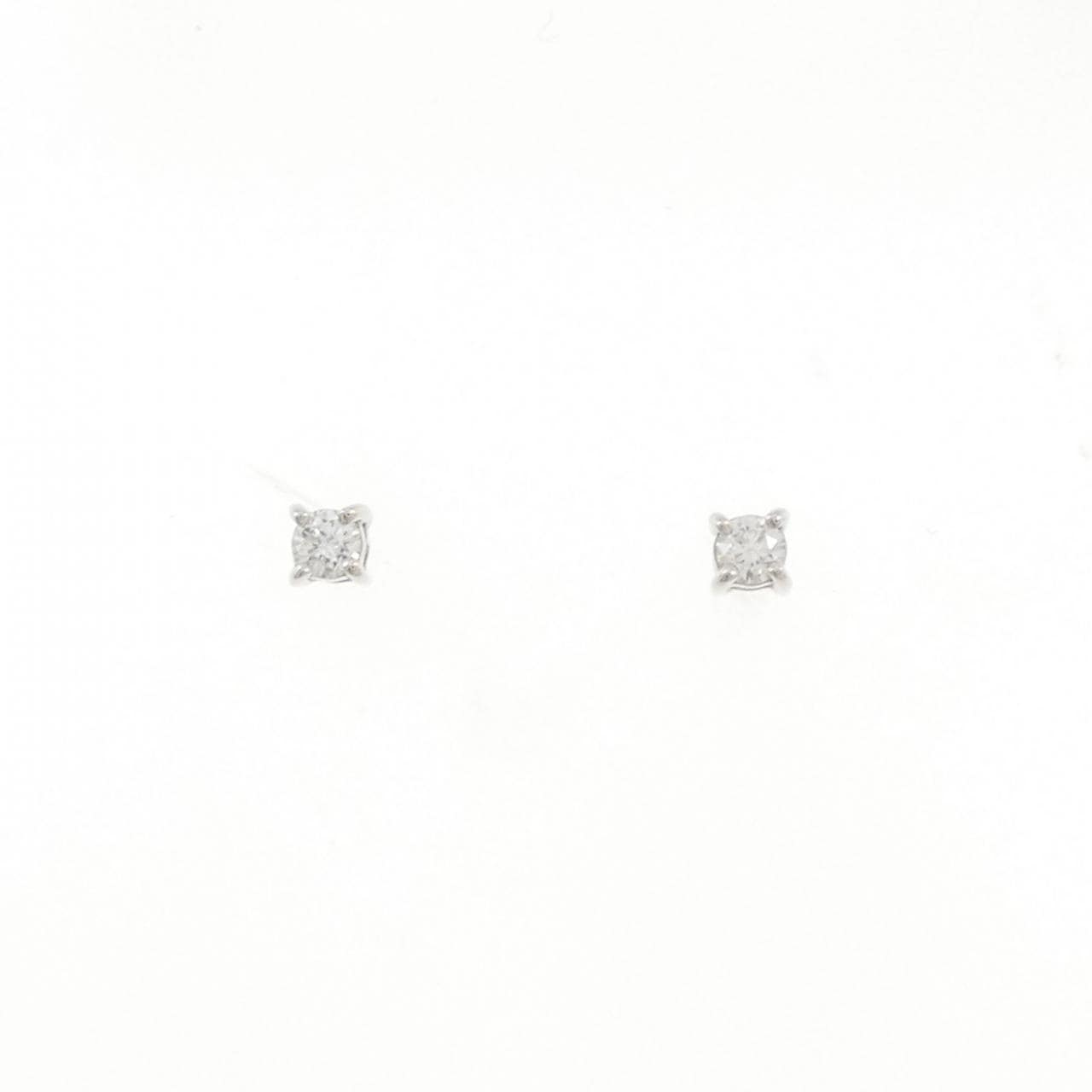 【リメイク】PT900 ダイヤモンド ピアス 0.10CT
