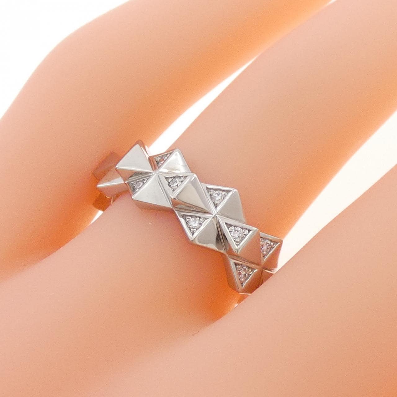PT950 Diamond Ring 0.10CT