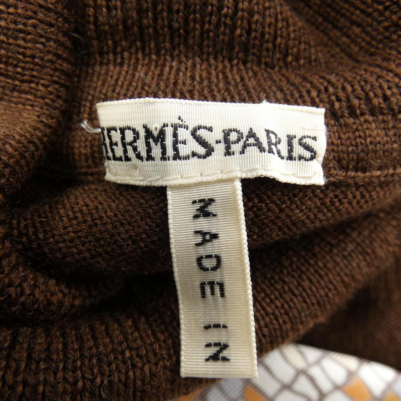 vintage HERMES SOUS LE CEDRE 斜紋 Reine 針織衫