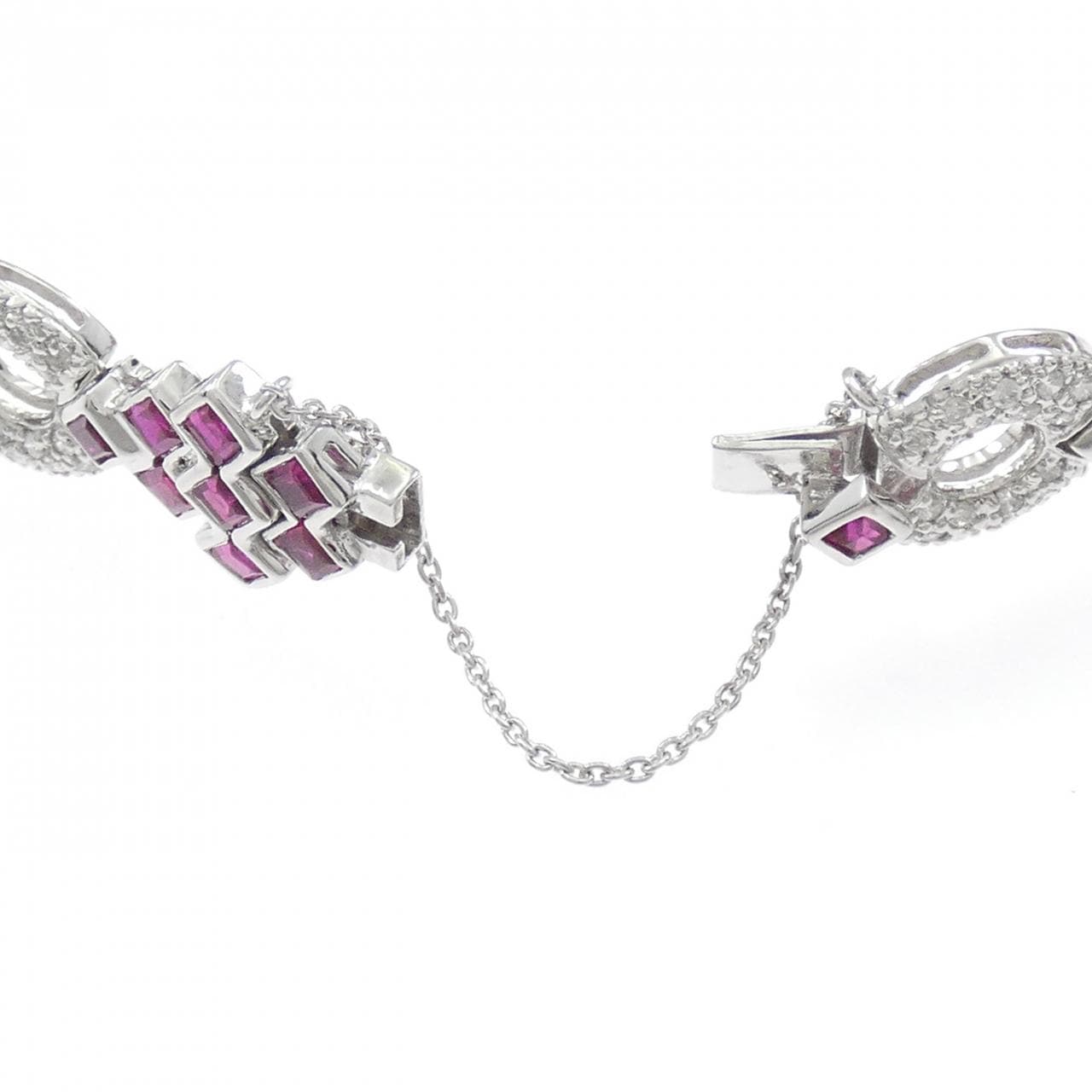 750WG ルビー ブレスレット 6.90CT