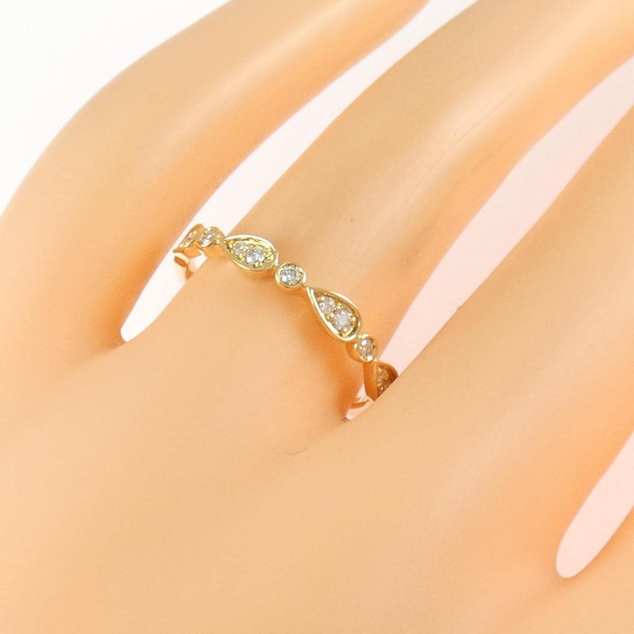 K18YG ダイヤモンド リング 0.13CT
