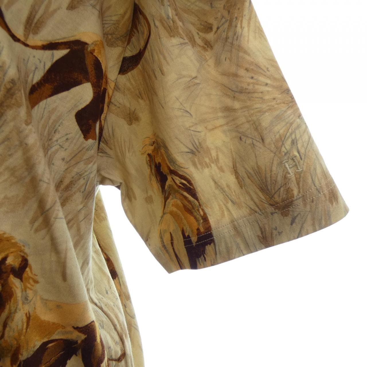 【ヴィンテージ】エルメス HERMES LIONS DANS LA SAVANE Tシャツ