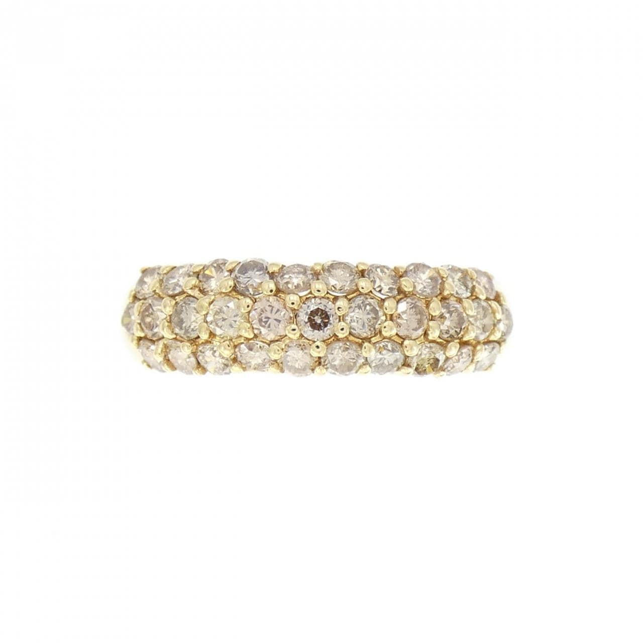 K18YG パヴェ ダイヤモンド リング 1.00CT