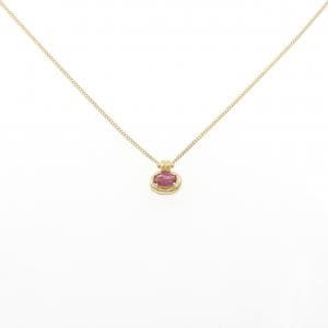 K18YG ルビー ネックレス 0.26CT