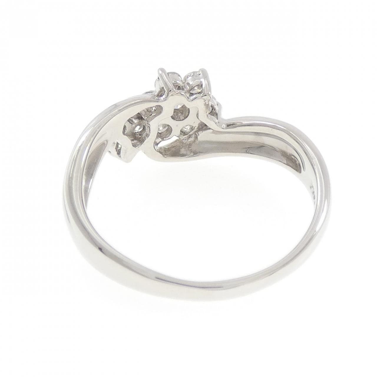 PT900 フラワー ダイヤモンド リング 0.50CT