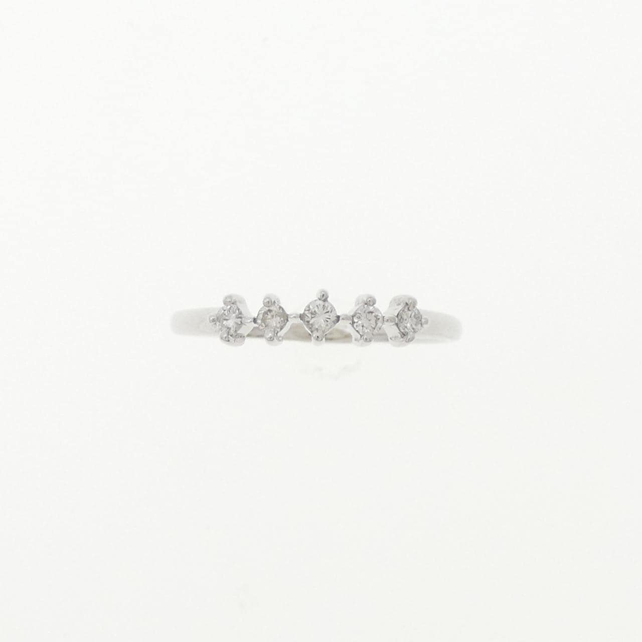 K18WG ダイヤモンド ピンキーリング 0.07CT