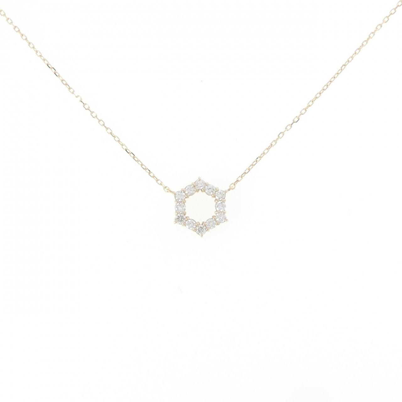 【リメイク】K10YG ダイヤモンド ネックレス 0.20CT