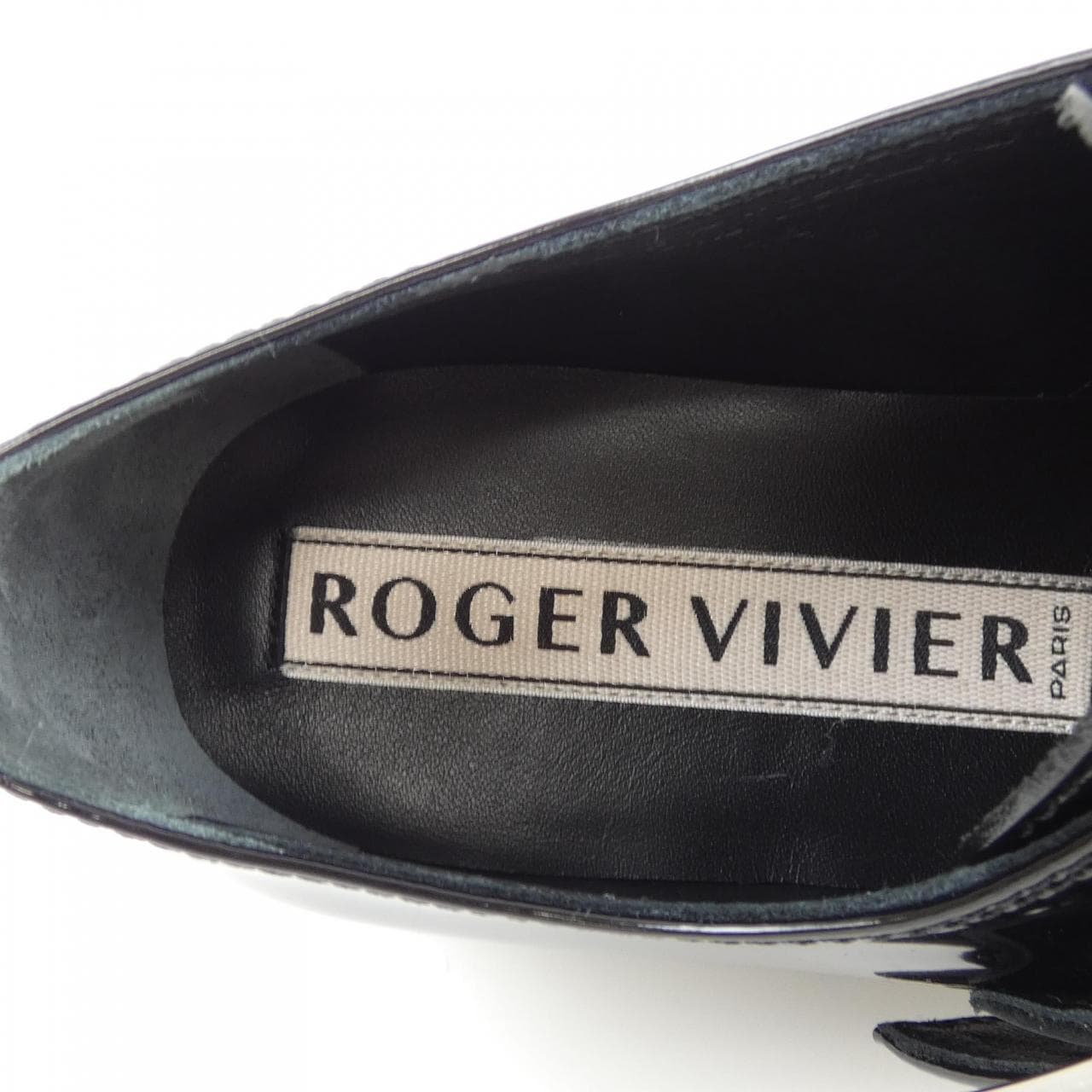 ロジェヴィヴィエ ROGER VIVIER Viv' Go-Thick メタル バックル シューズ