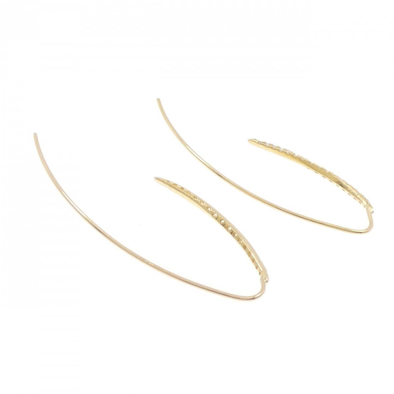 K18YG ダイヤモンド ピアス 0.20CT