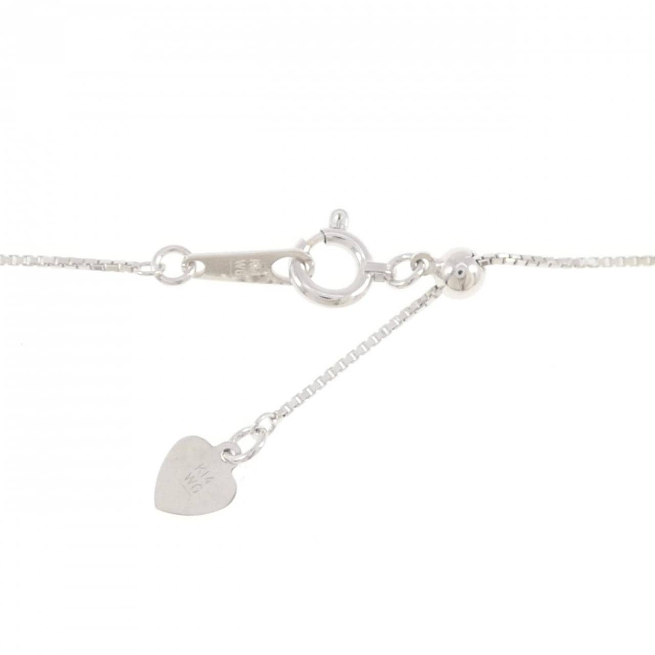 K14WG ダイヤモンド ネックレス 0.30CT