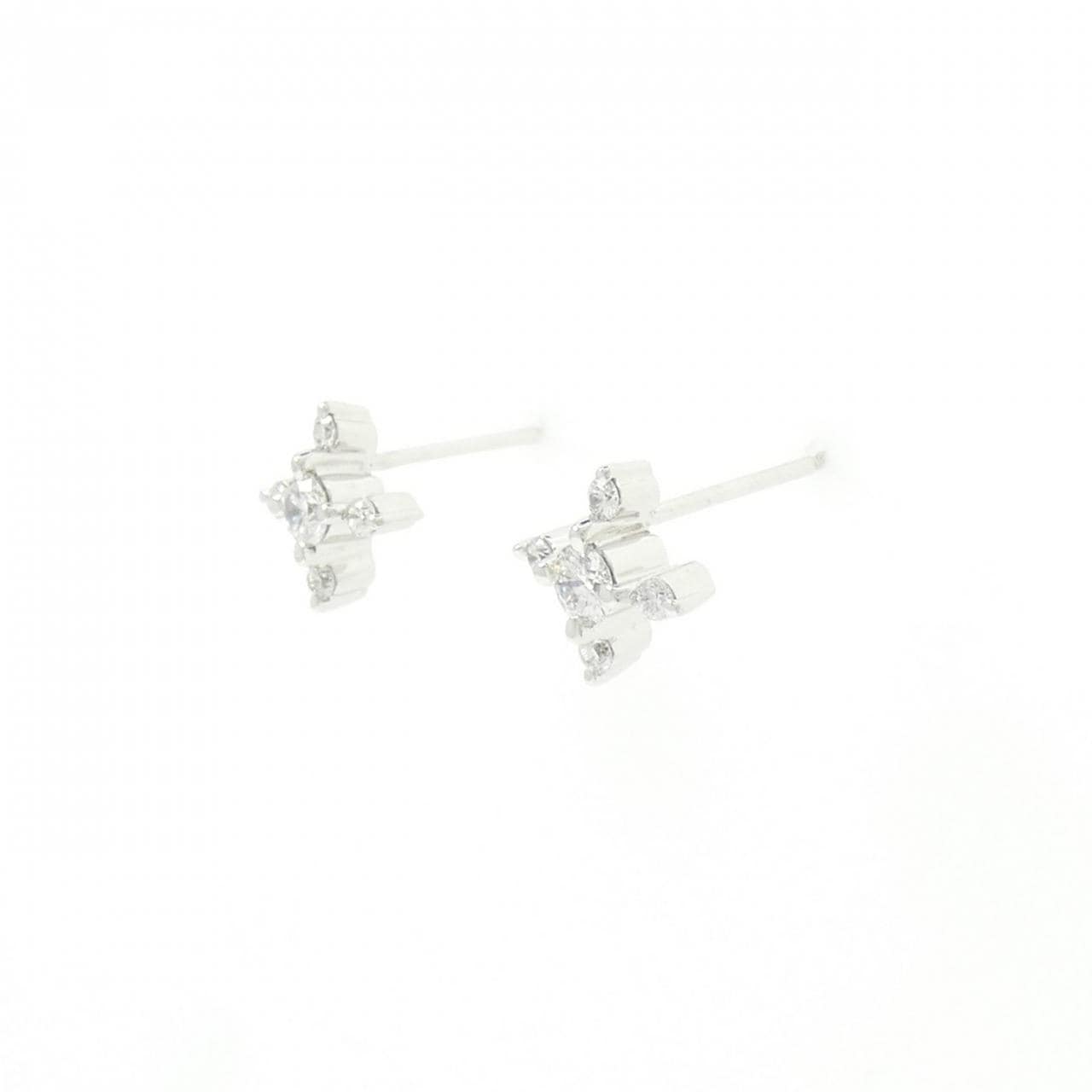 K18WG ダイヤモンド ピアス 0.28CT