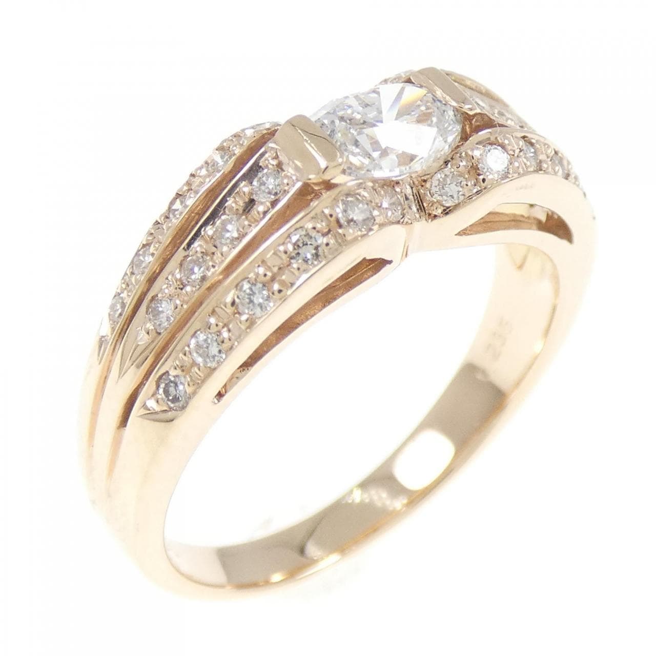 K18PG ダイヤモンド リング 0.425CT