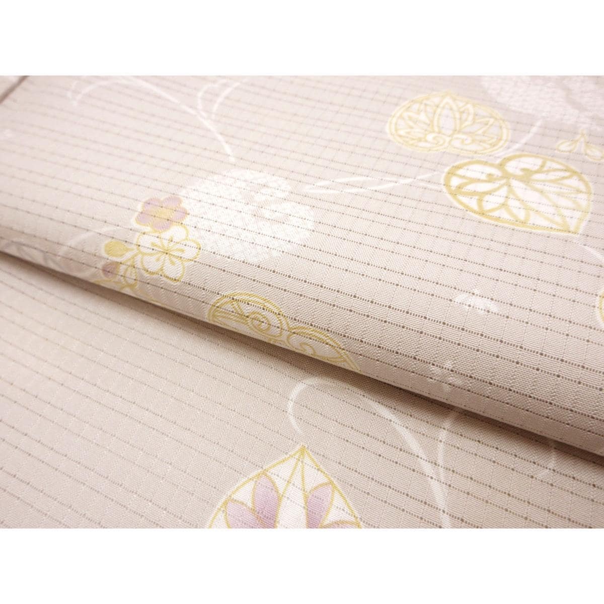 【未使用品】単衣　変わり絽織小紋