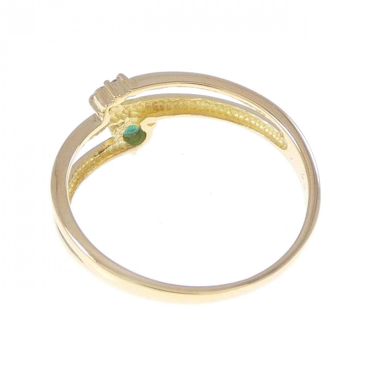 K18YG エメラルド リング