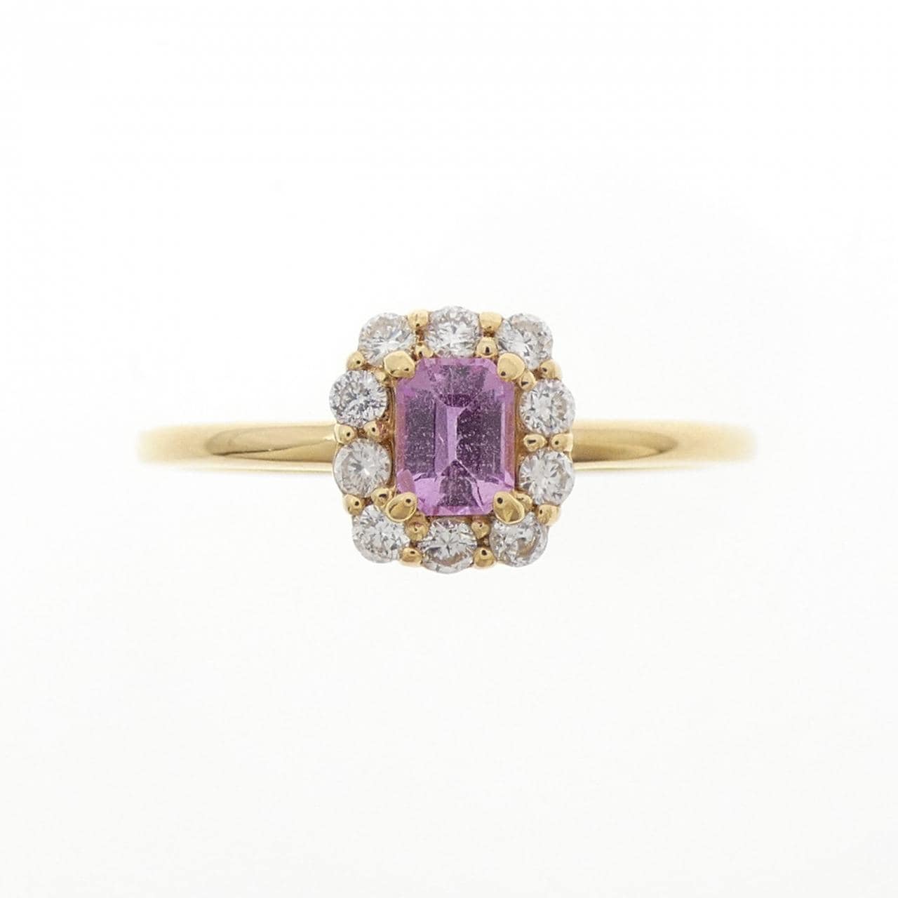 K18YG サファイヤ リング 0.40CT