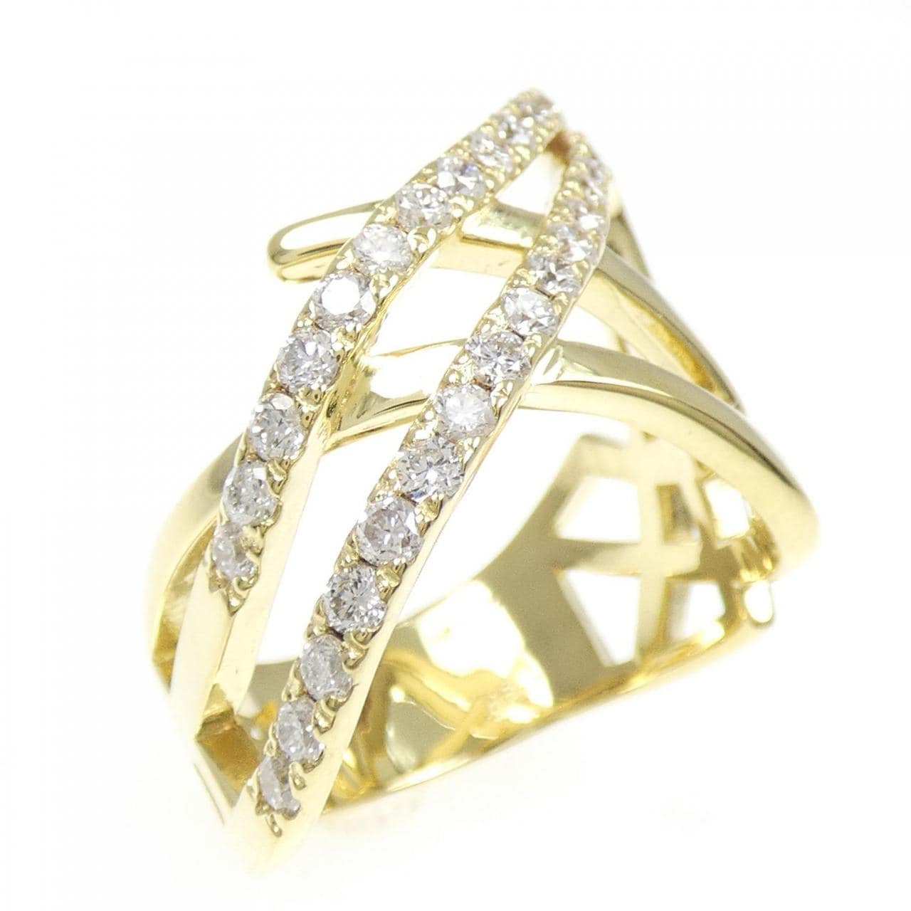 K18YG ダイヤモンド リング 0.83CT
