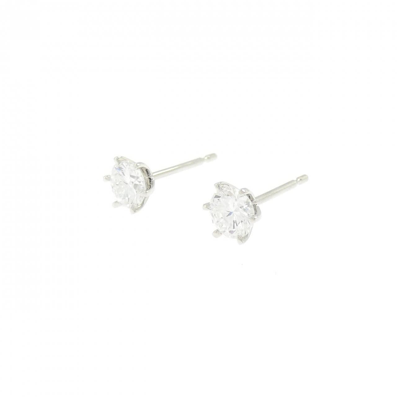 【リメイク】PT900/ST ダイヤモンド ピアス 0.343CT 0.350CT E VS1 VG