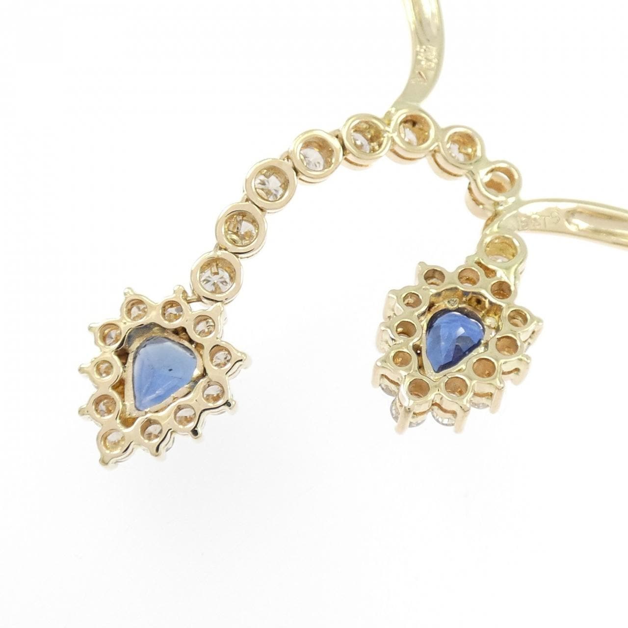 K18YG/750YG サファイヤ ネックレス 1.36CT