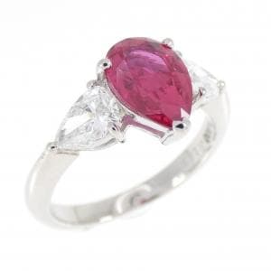 PT900 ルビー リング 1.43CT