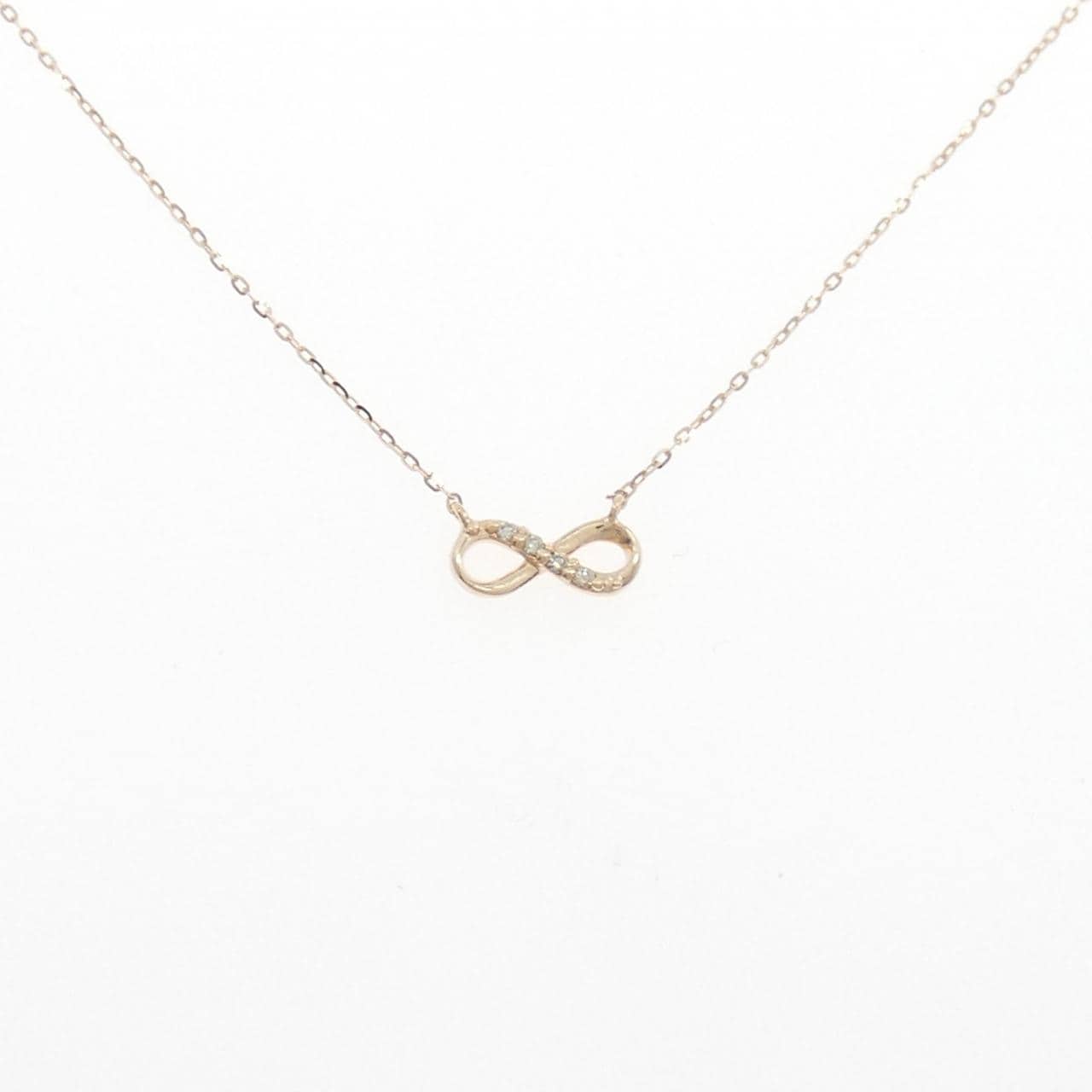 K10PG ダイヤモンド ネックレス 0.018CT