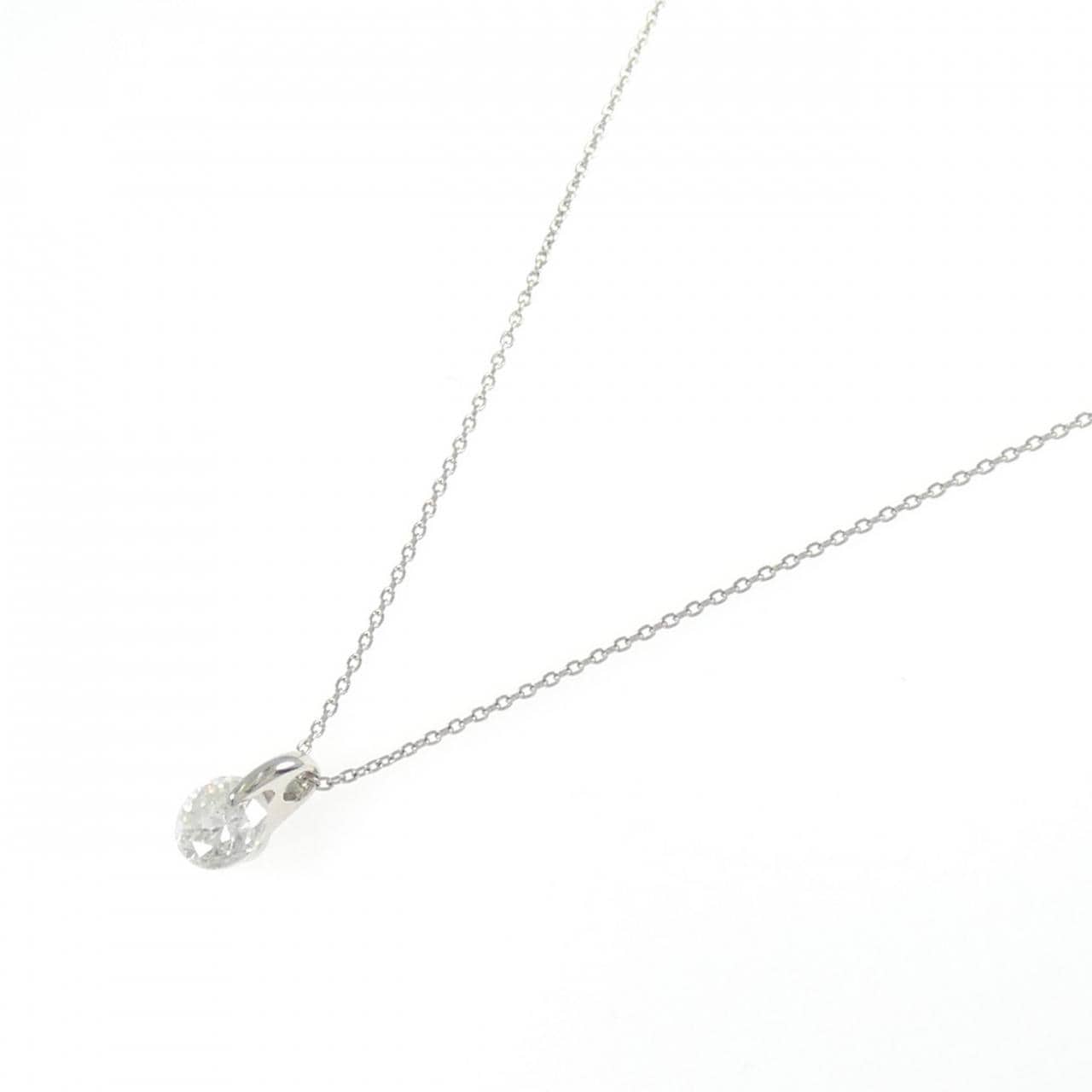 PT900/PT850 ソリティア ダイヤモンド ネックレス 1.07CT