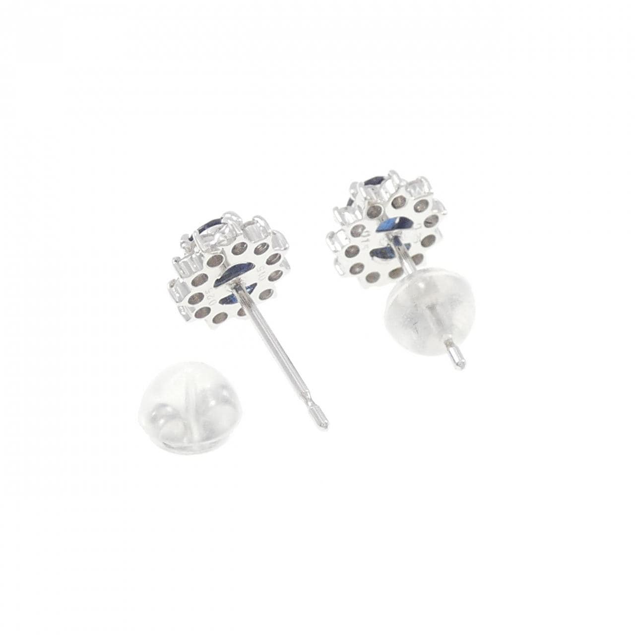 K18WG サファイヤ ピアス 0.50CT