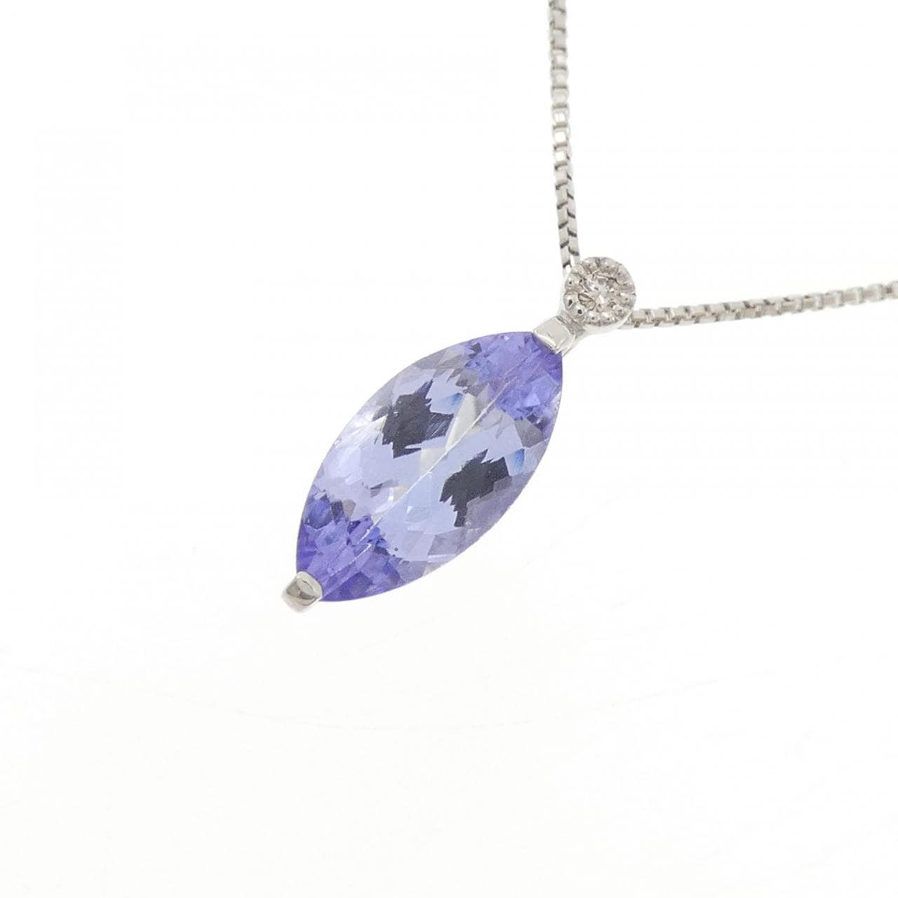 PT900/PT850 タンザナイト ネックレス 1.00CT