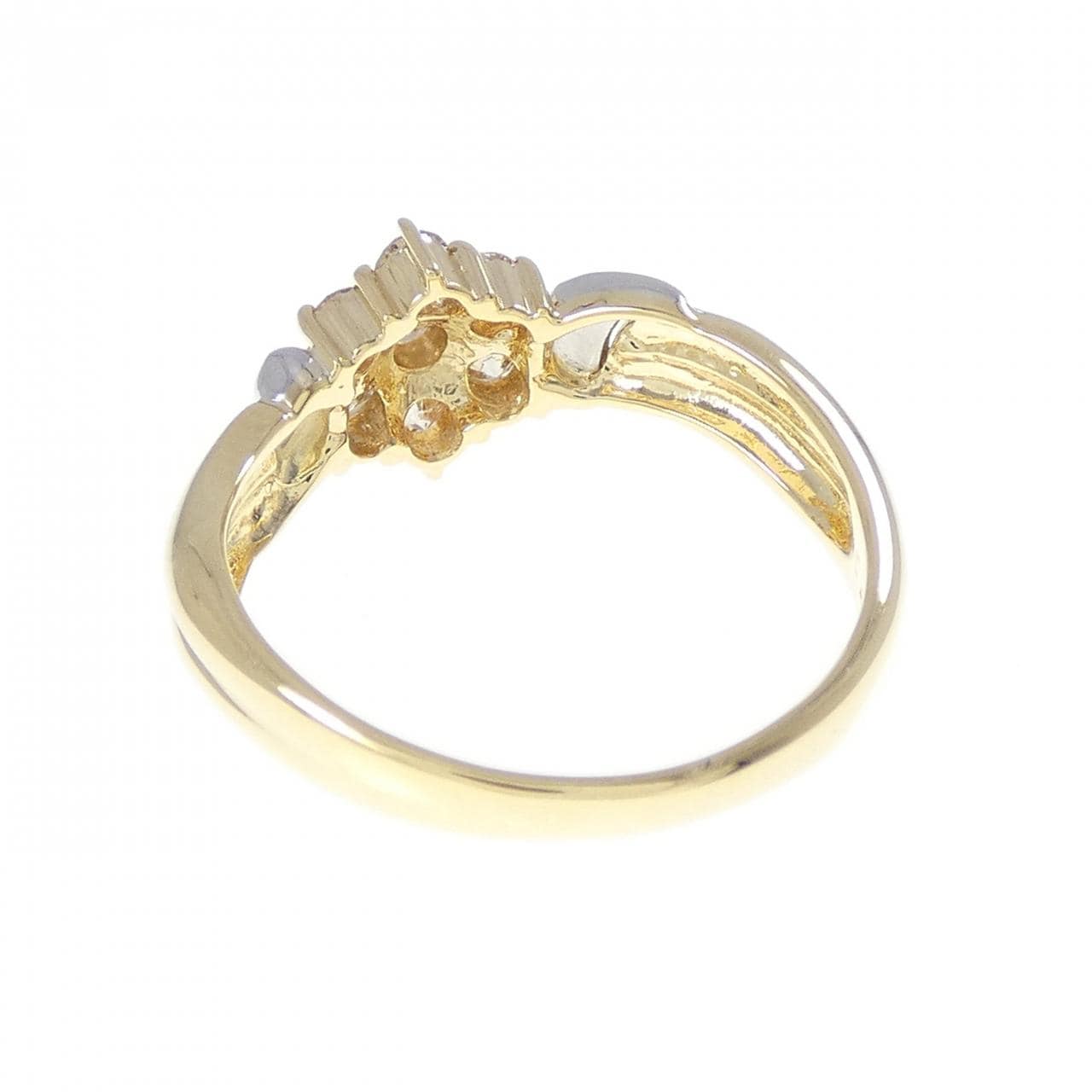 K18YG/PT900 ダイヤモンド リング 0.40CT