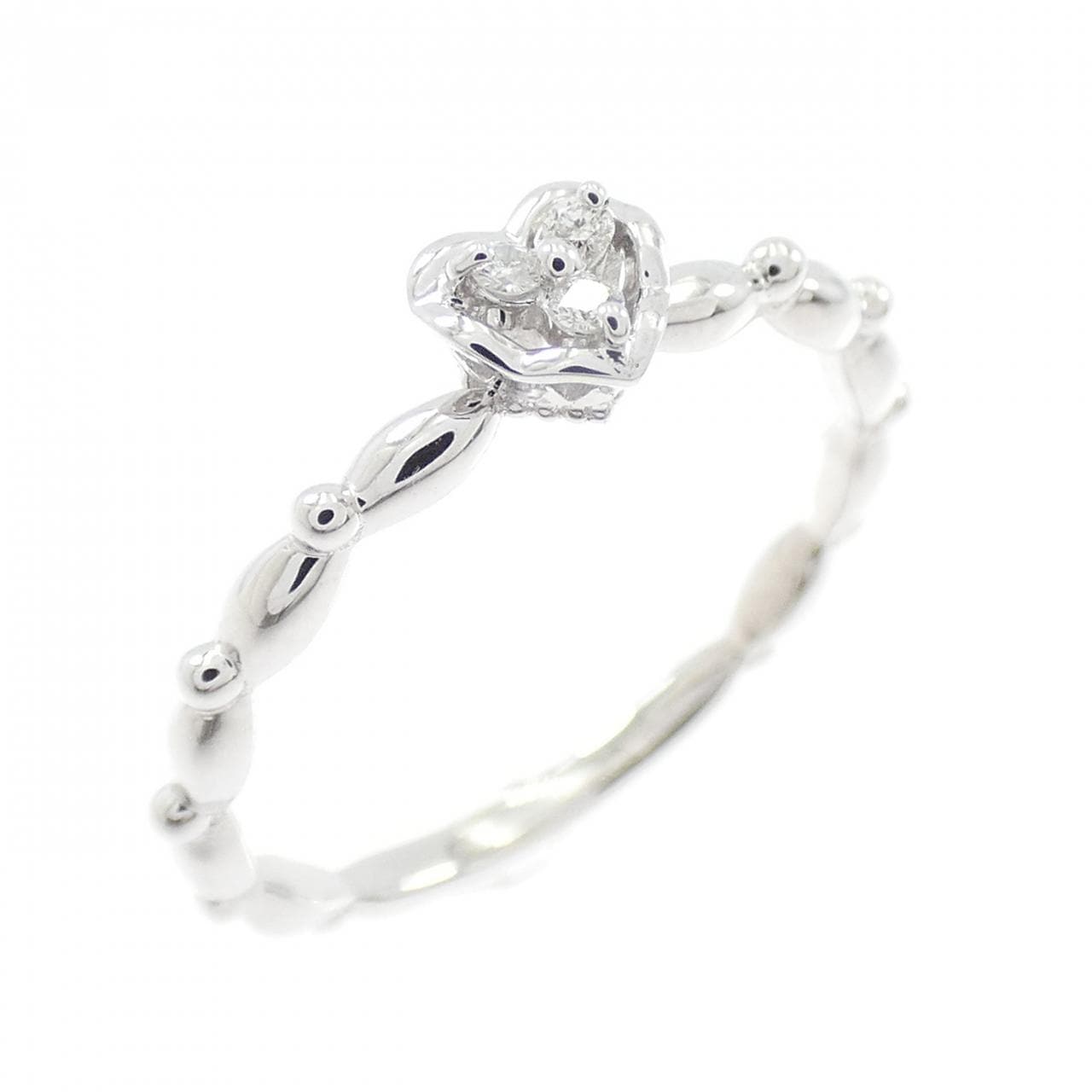 サマンサティアラ ハート ダイヤモンド リング 0.03CT