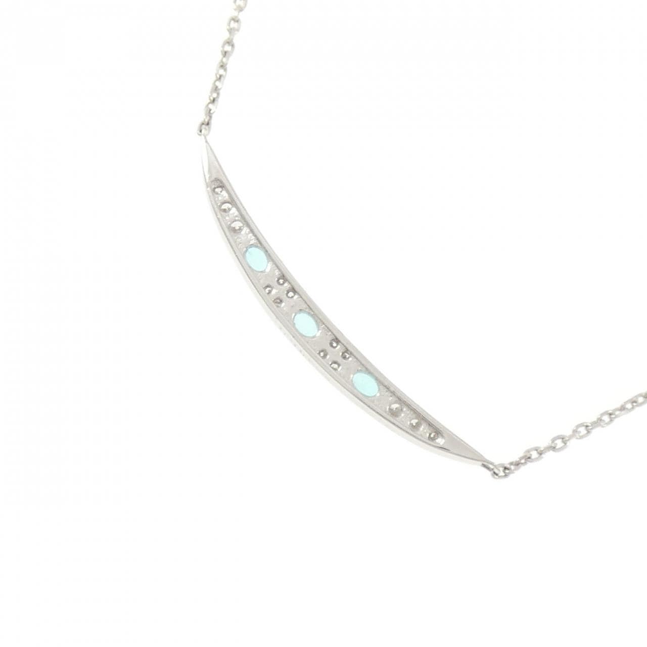 PT900/PT850 パライバトルマリン ネックレス 0.15CT